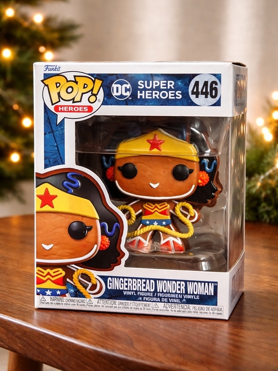 Funko Other - Funko Pop! DC Super Heroes #446 Gingerbread Wonder Woman - Brown & Yellow